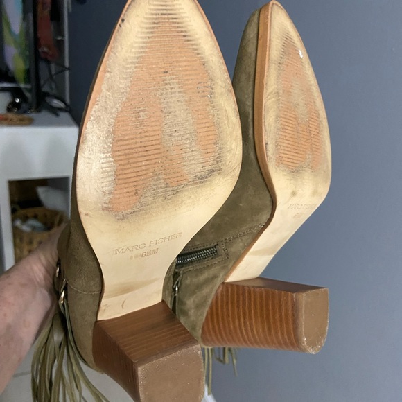 Mark fisher dark green boots size 6.5. Suede - Picture 5 of 5